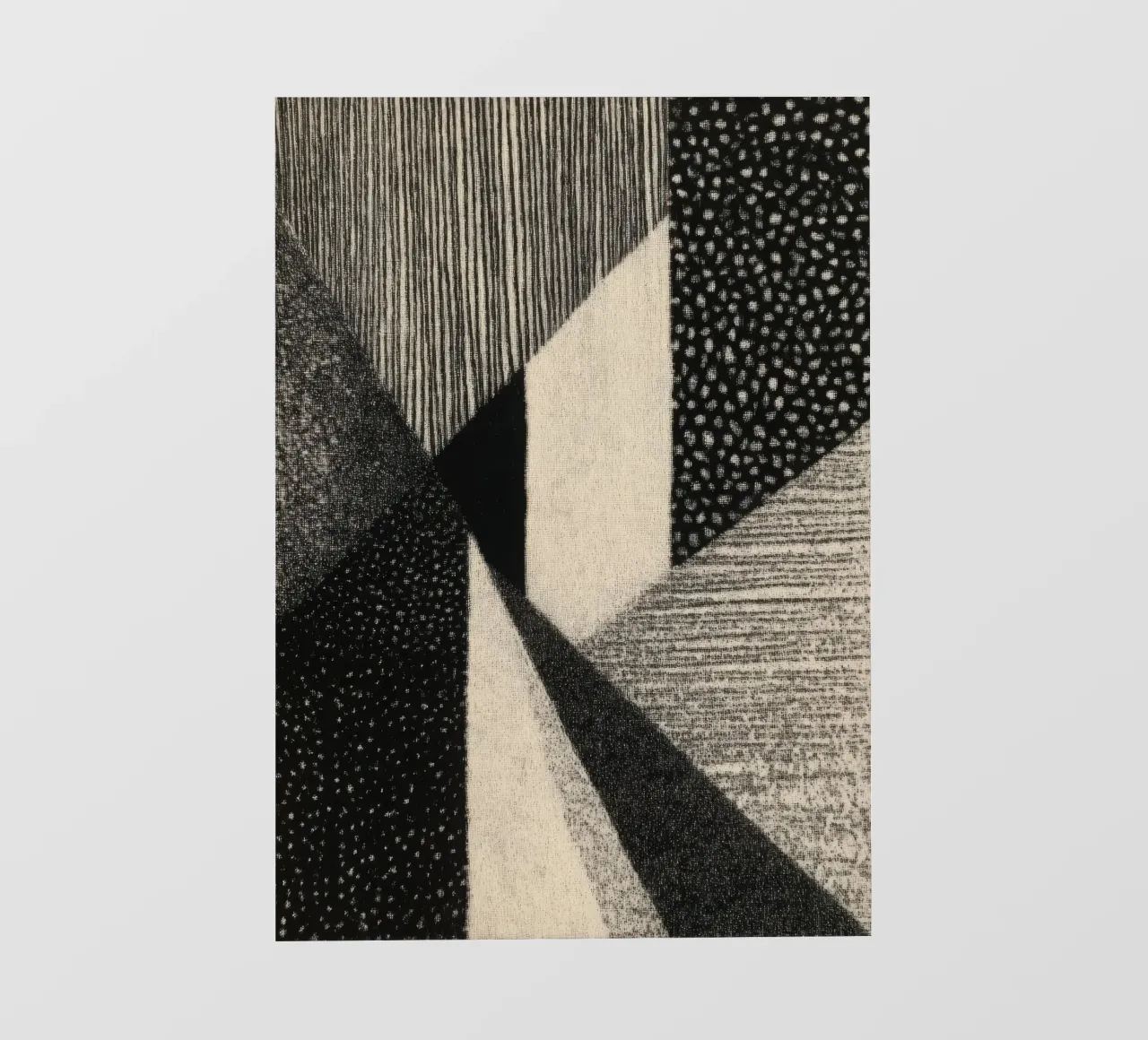 Composizione geometrica monocromatica pellicola backlit da Line & Perception