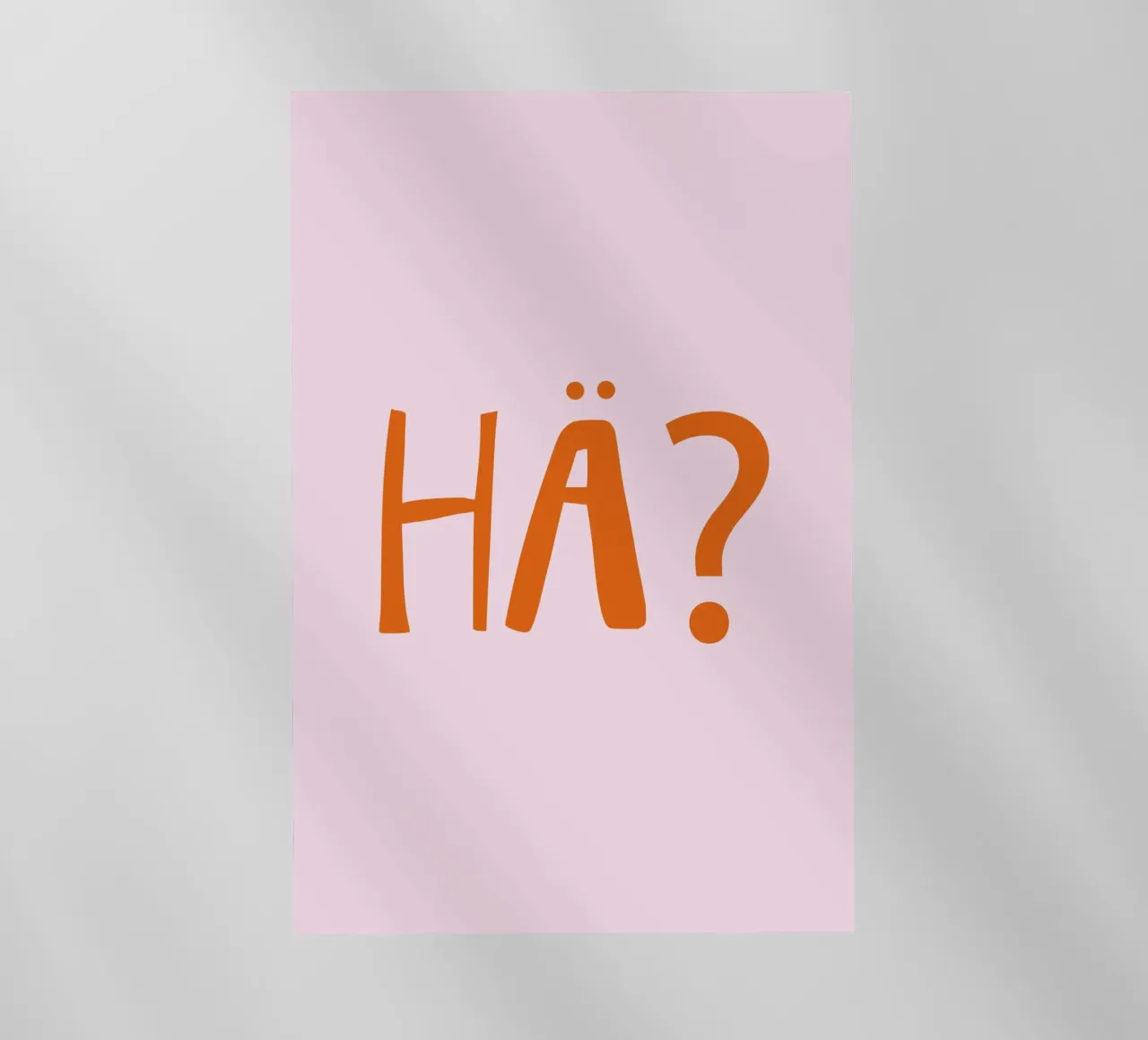 Hä? Confuso , Espressione tedesca pellicola backlit da Attaboy Dsgn