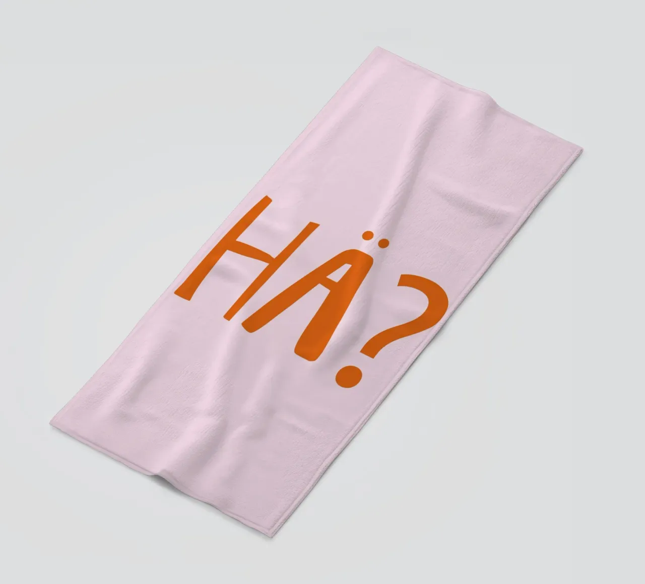 Hä? Confuso , Espressione tedesca telo mare da Attaboy Dsgn