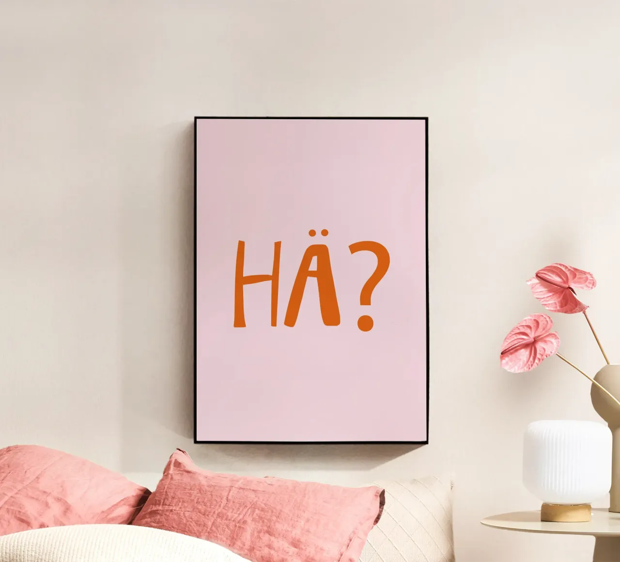 Hä? Confuso , Espressione tedesca plexiglass da Attaboy Dsgn