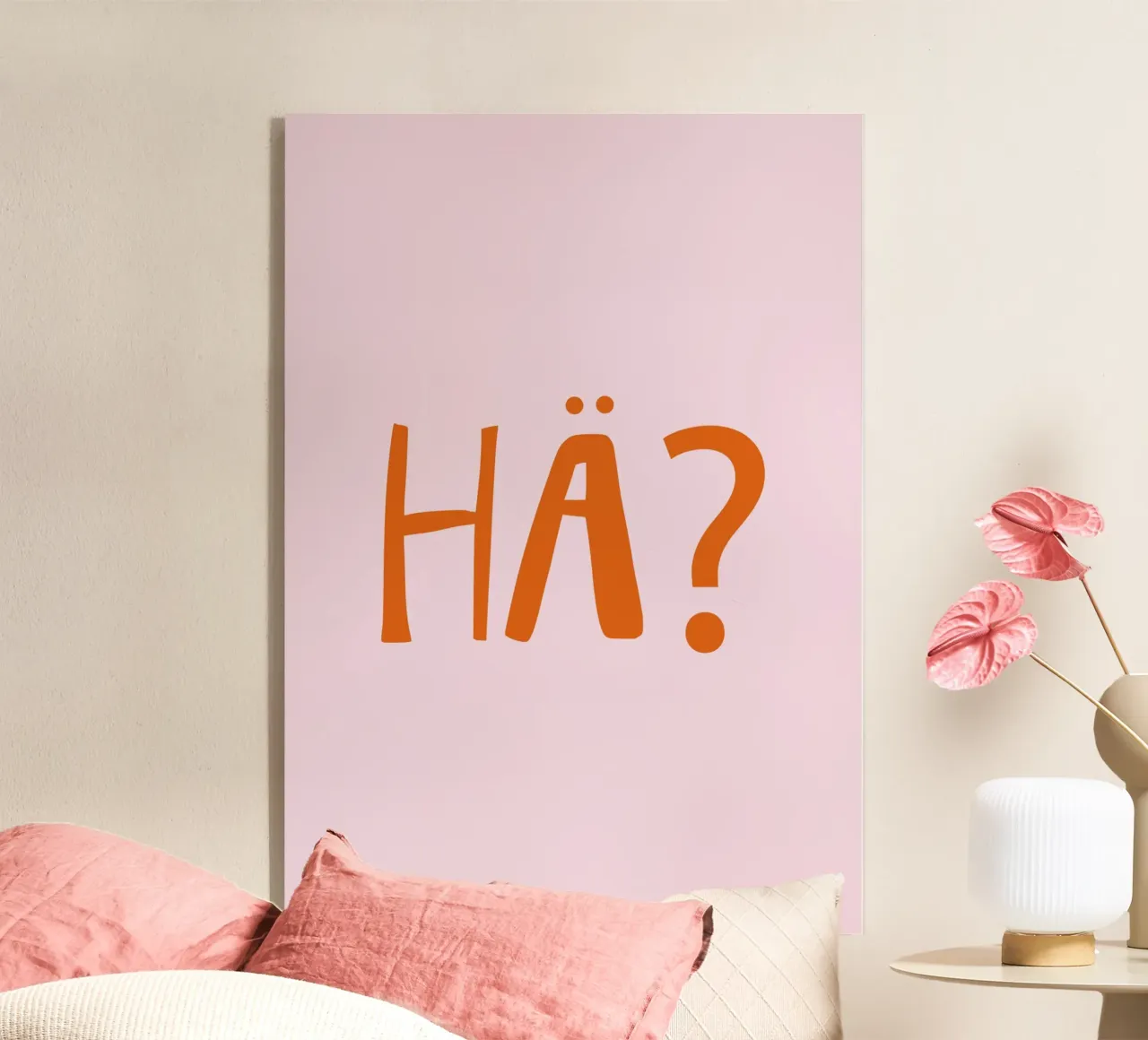 Hä? Confuso , Espressione tedesca plexiglass da Attaboy Dsgn