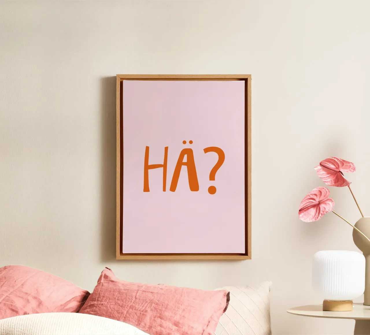 Hä? Confuso , Espressione tedesca tela da Attaboy Dsgn