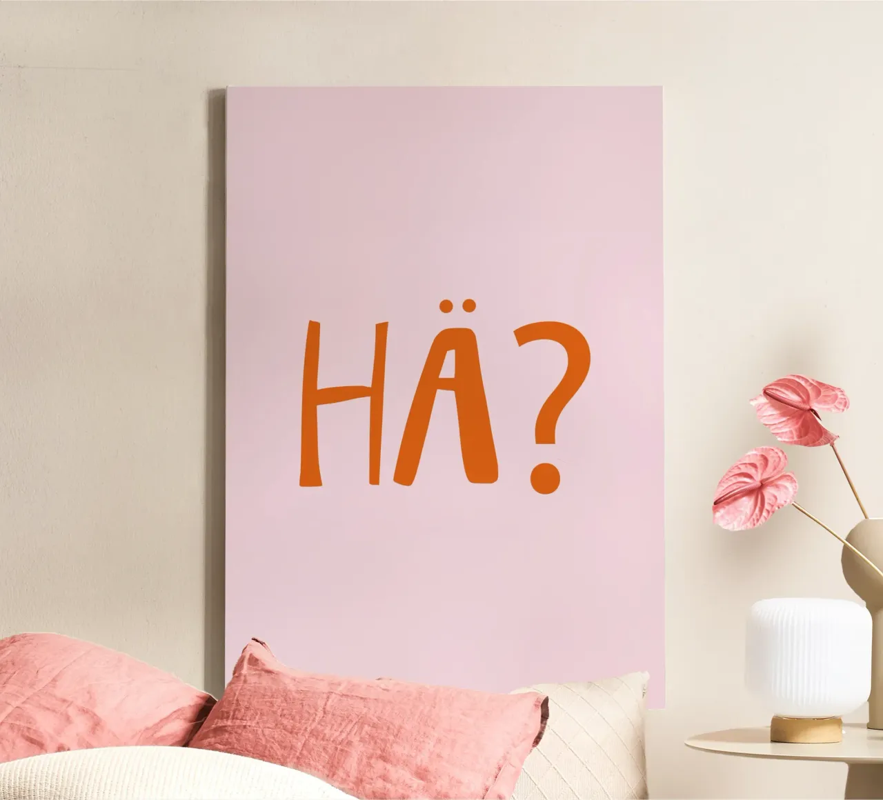 Hä? Confuso , Espressione tedesca tela da Attaboy Dsgn