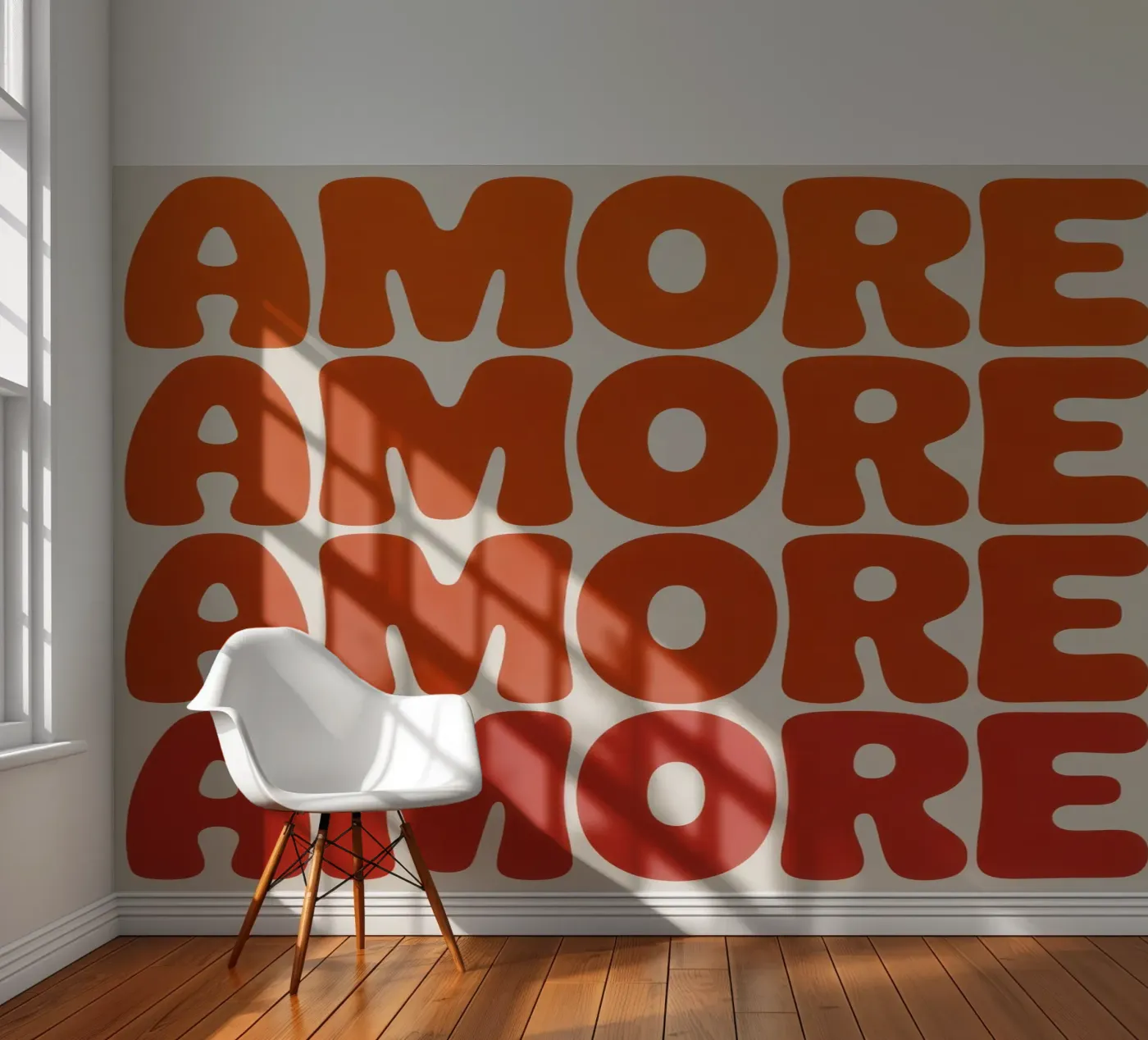 AMORE fotobehang van Words by Niki