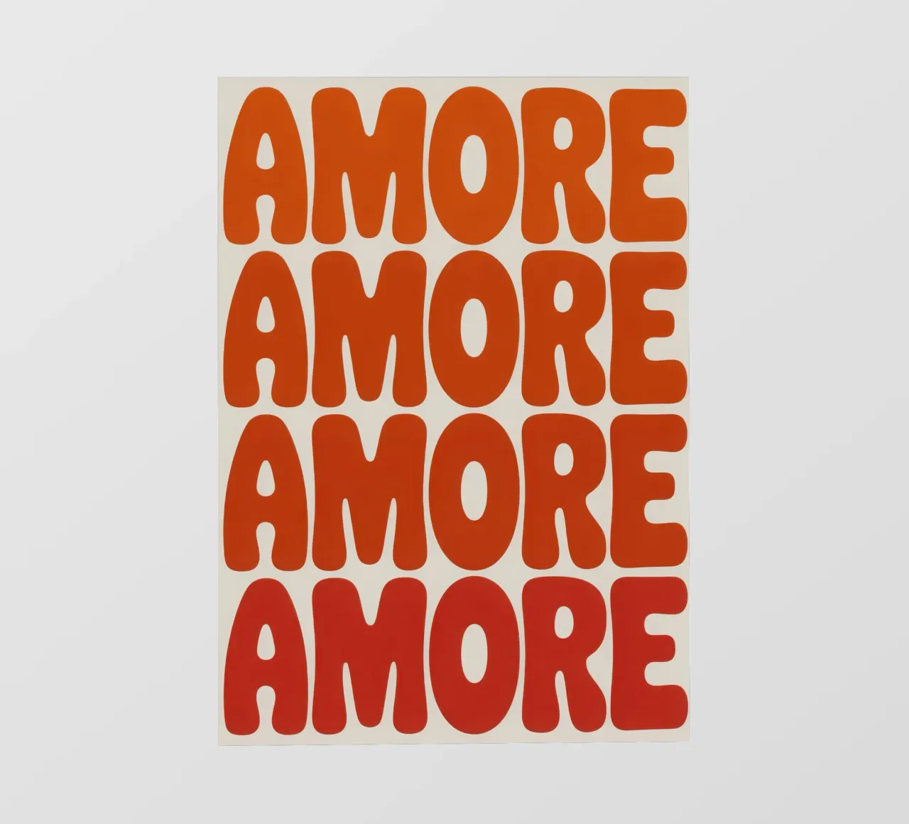 AMORE telo in pvc da Words by Niki