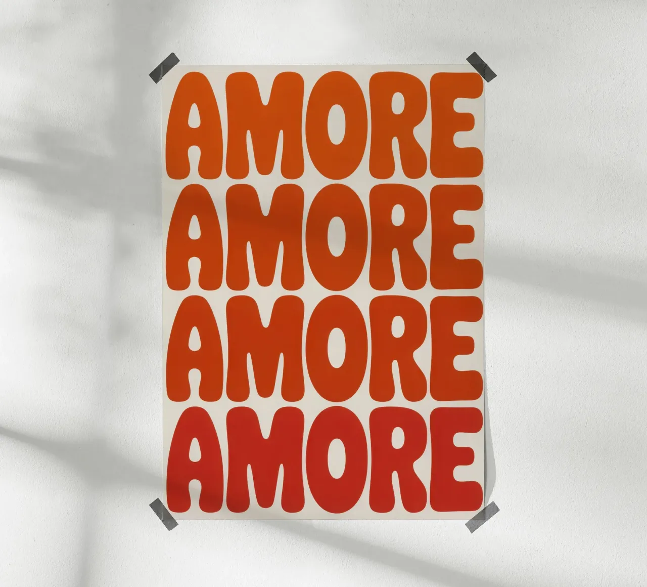 AMORE poster by Words by Niki