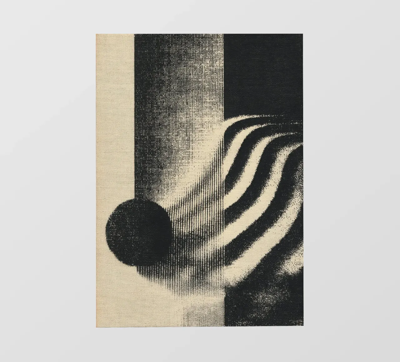 Composizione astratta in bianco e nero pellicola backlit da Line & Perception