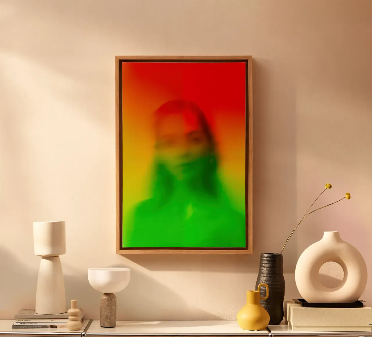 Fading memory | Poetry of the unconscious canvas with Floater frame by Autofocus