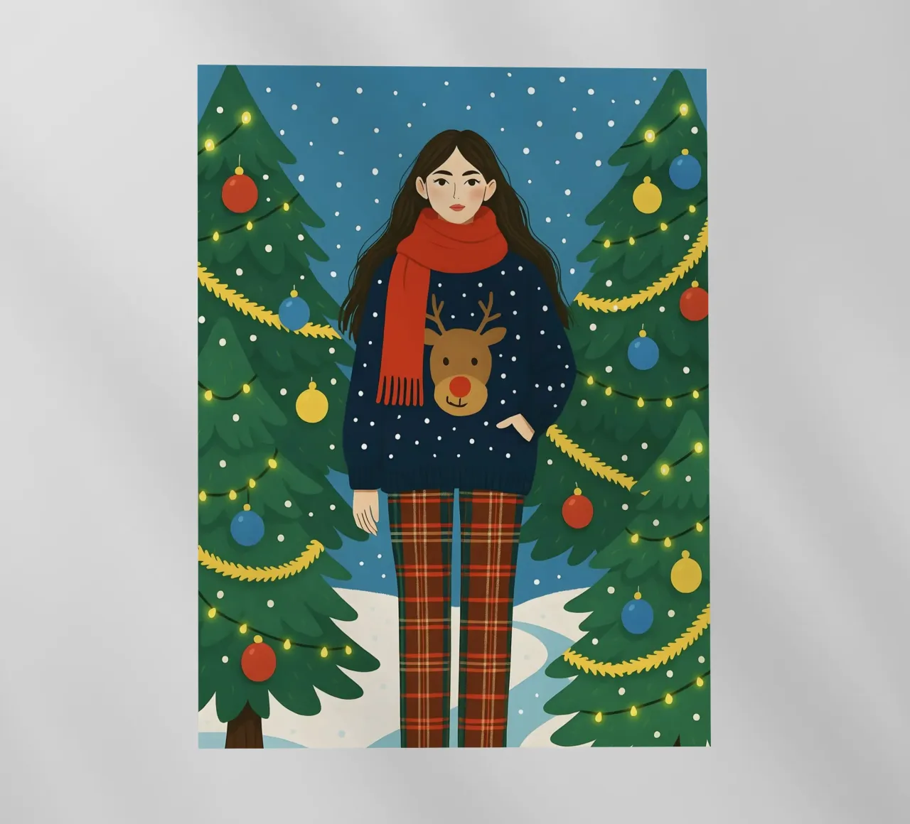 RUDOLPH LA RENNA DAL NASO ROSSO pellicola backlit da CHRISTMAS ART