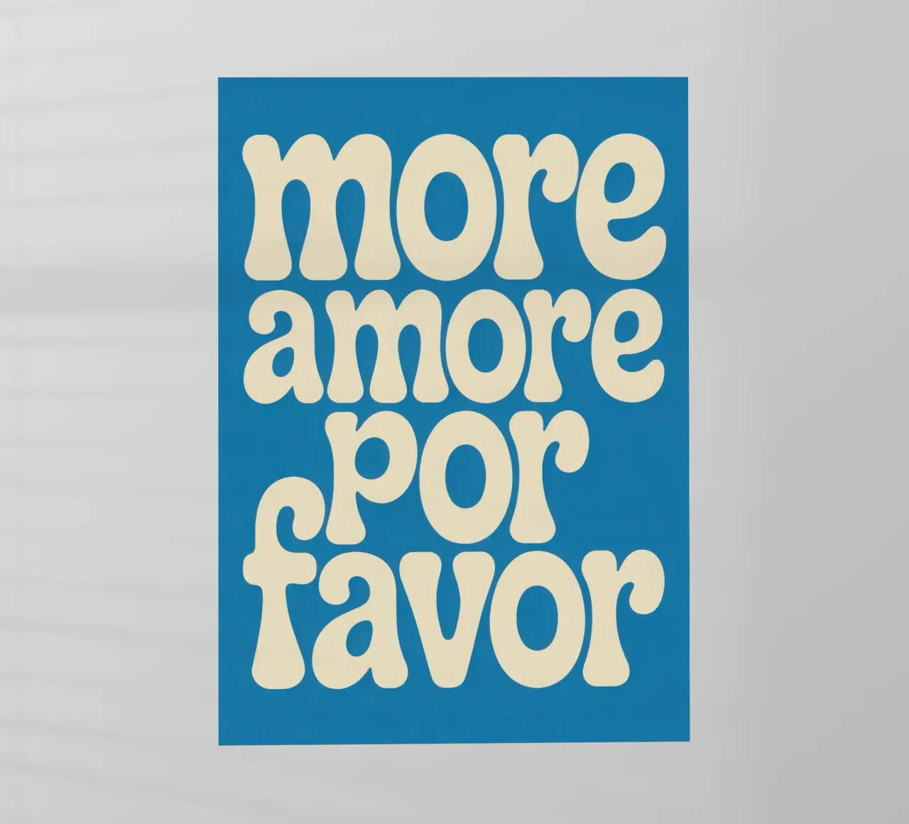 more amore por favor pellicola backlit da Words by Niki