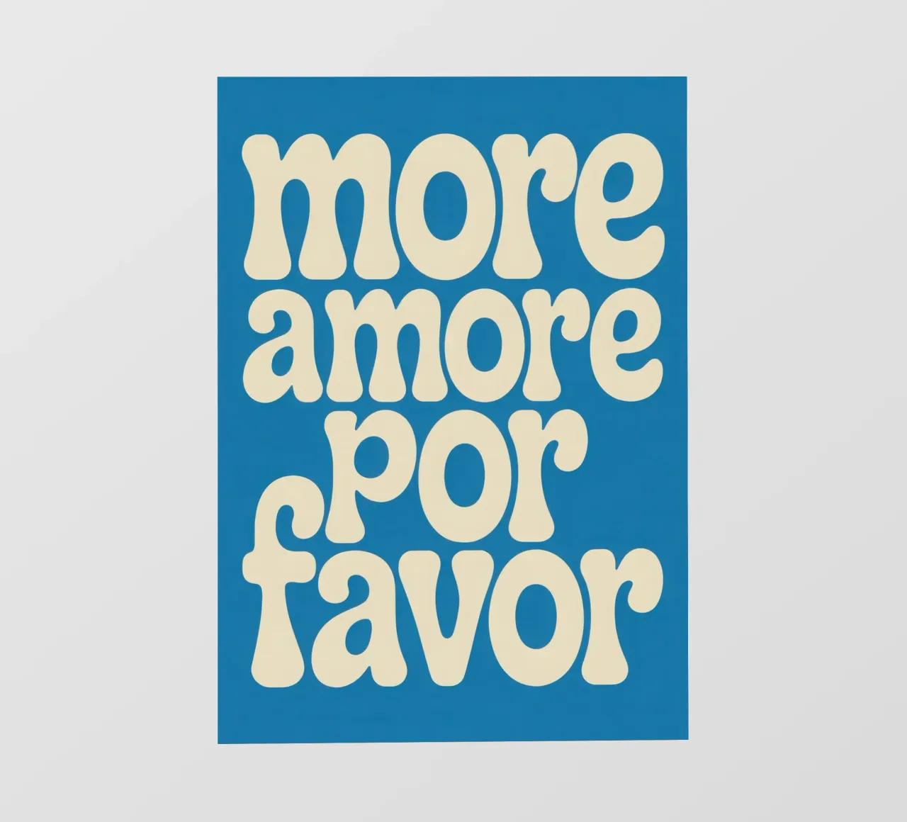 more amore por favor pellicola backlit da Words by Niki