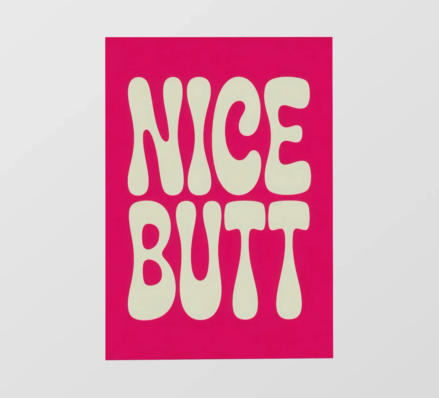 NICE BUTT pellicola backlit da Words by Niki