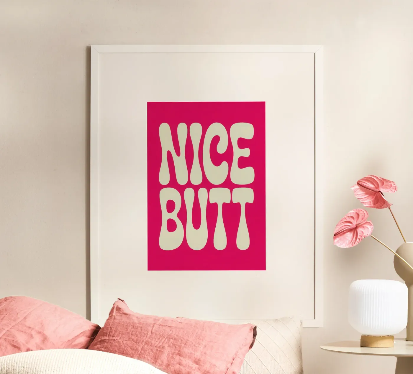 NICE BUTT poster da Words by Niki