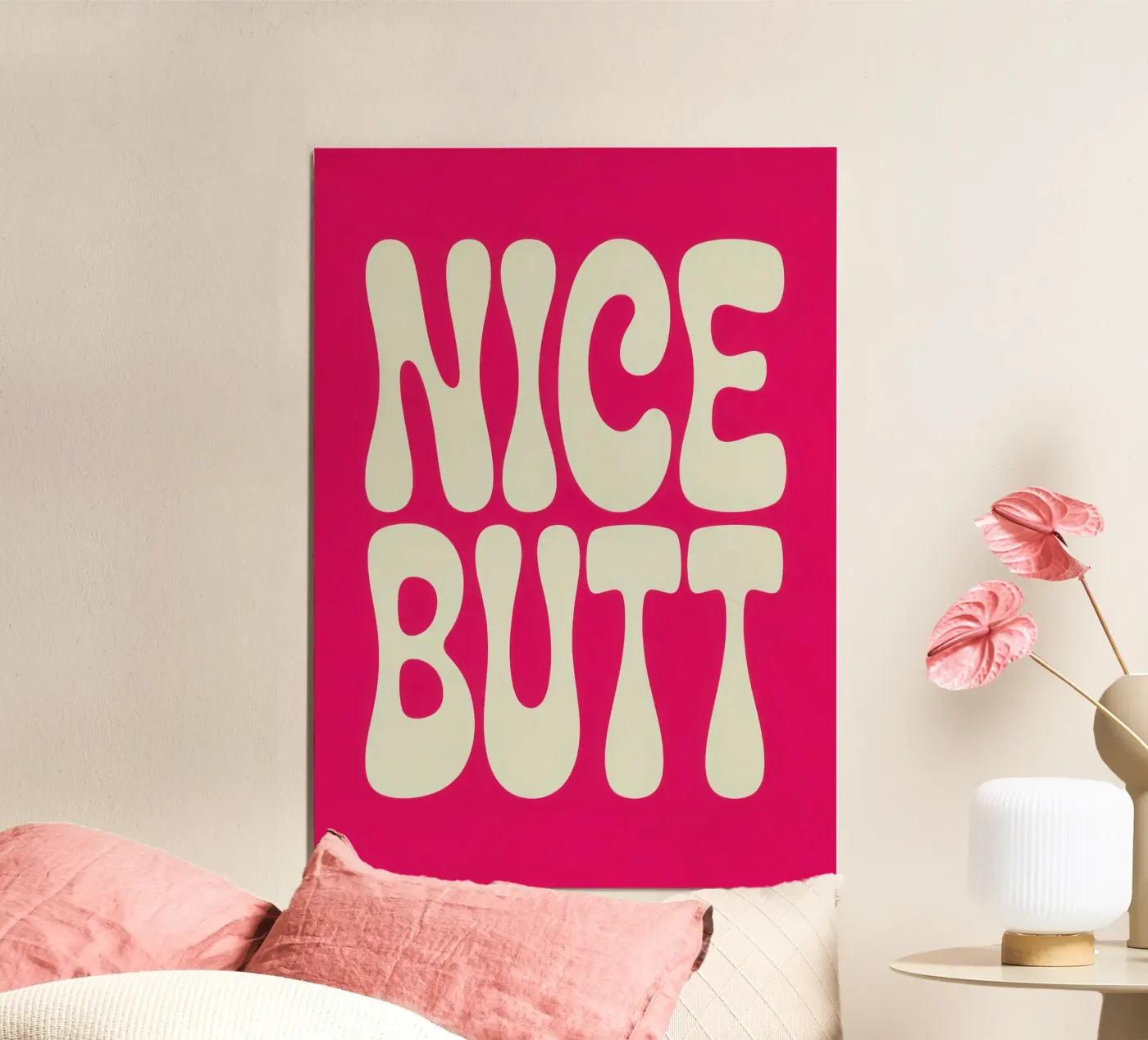 NICE BUTT poster by Words by Niki