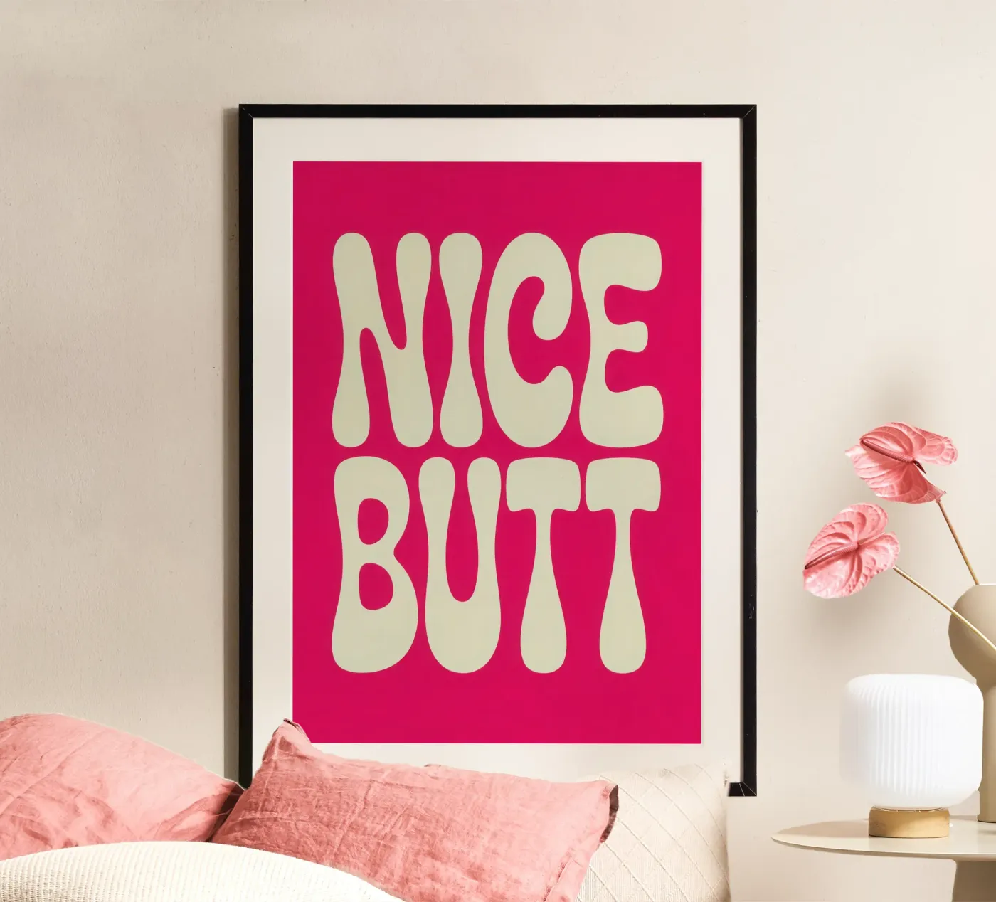 NICE BUTT poster by Words by Niki