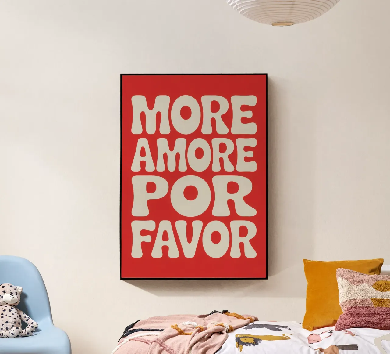 MORE AMORE FOR FAVOR plexiglass da Words by Niki