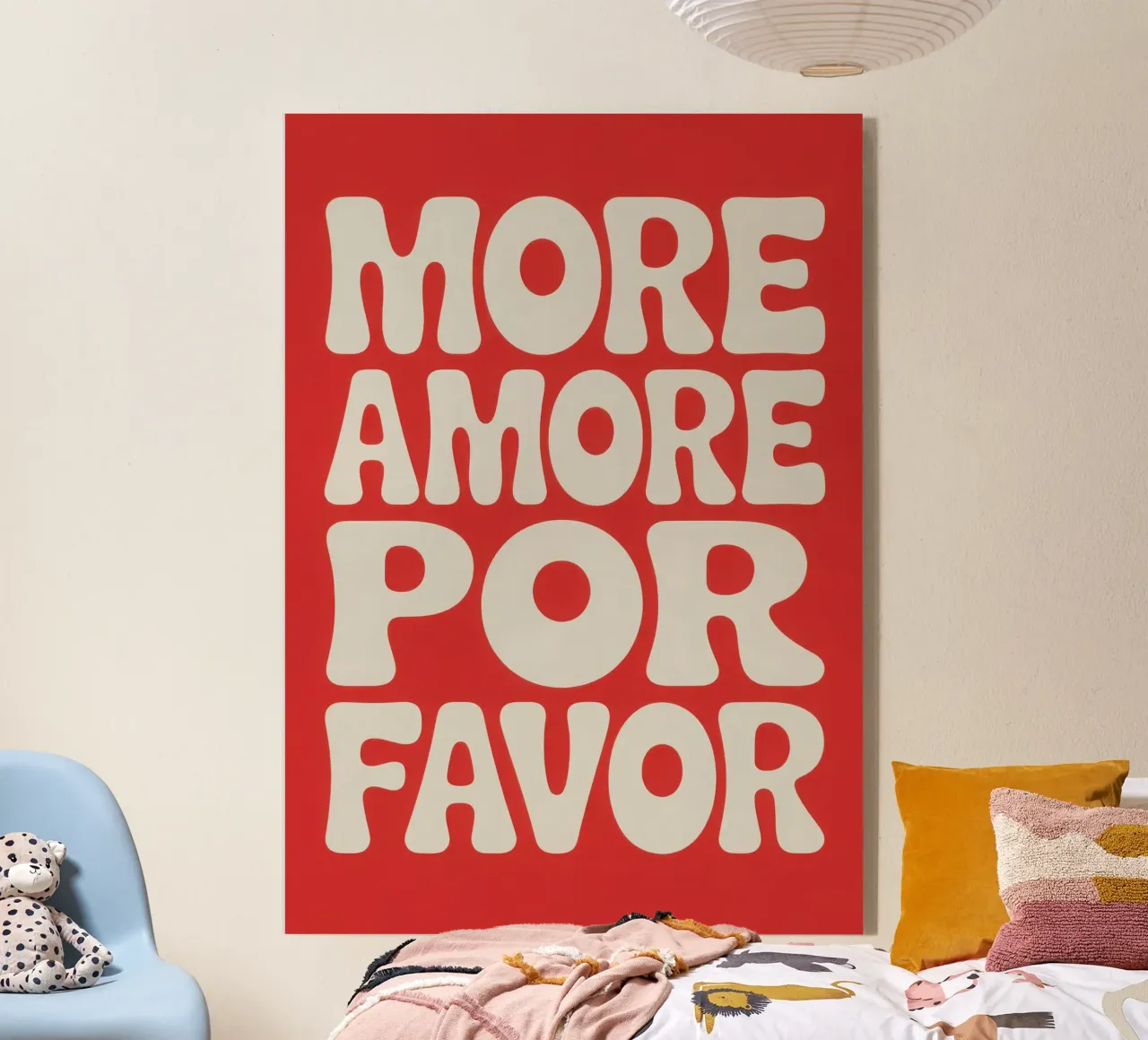 MORE AMORE FOR FAVOR plexiglass da Words by Niki