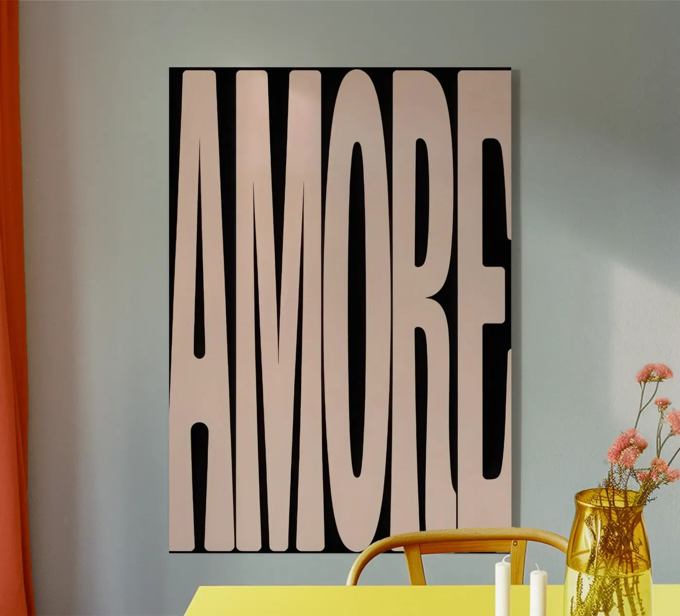 AMORE Acryl-Glas von Words by Niki