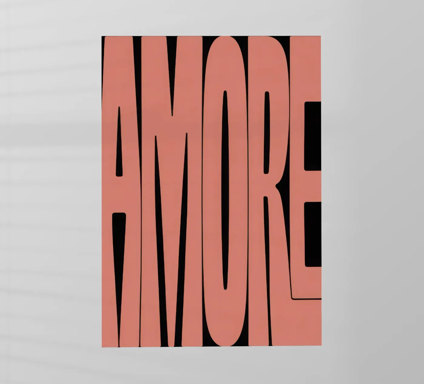 AMORE pellicola backlit da Words by Niki