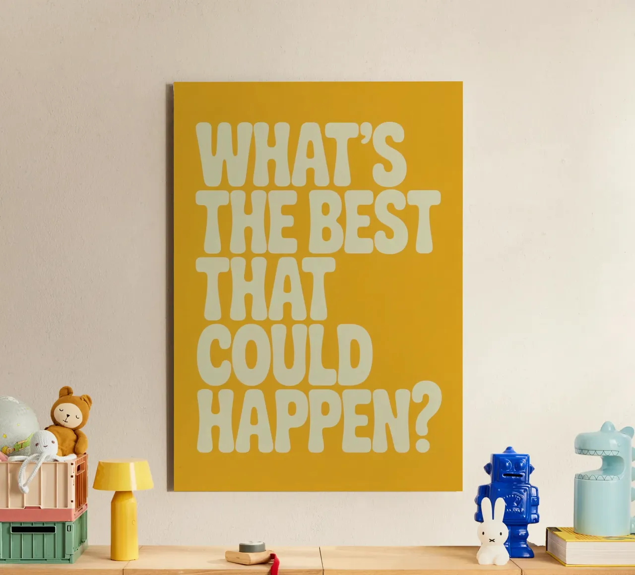 WHAT'S THE BEST THAT COULD HAPPEN? alluminio dibond da Words by Niki