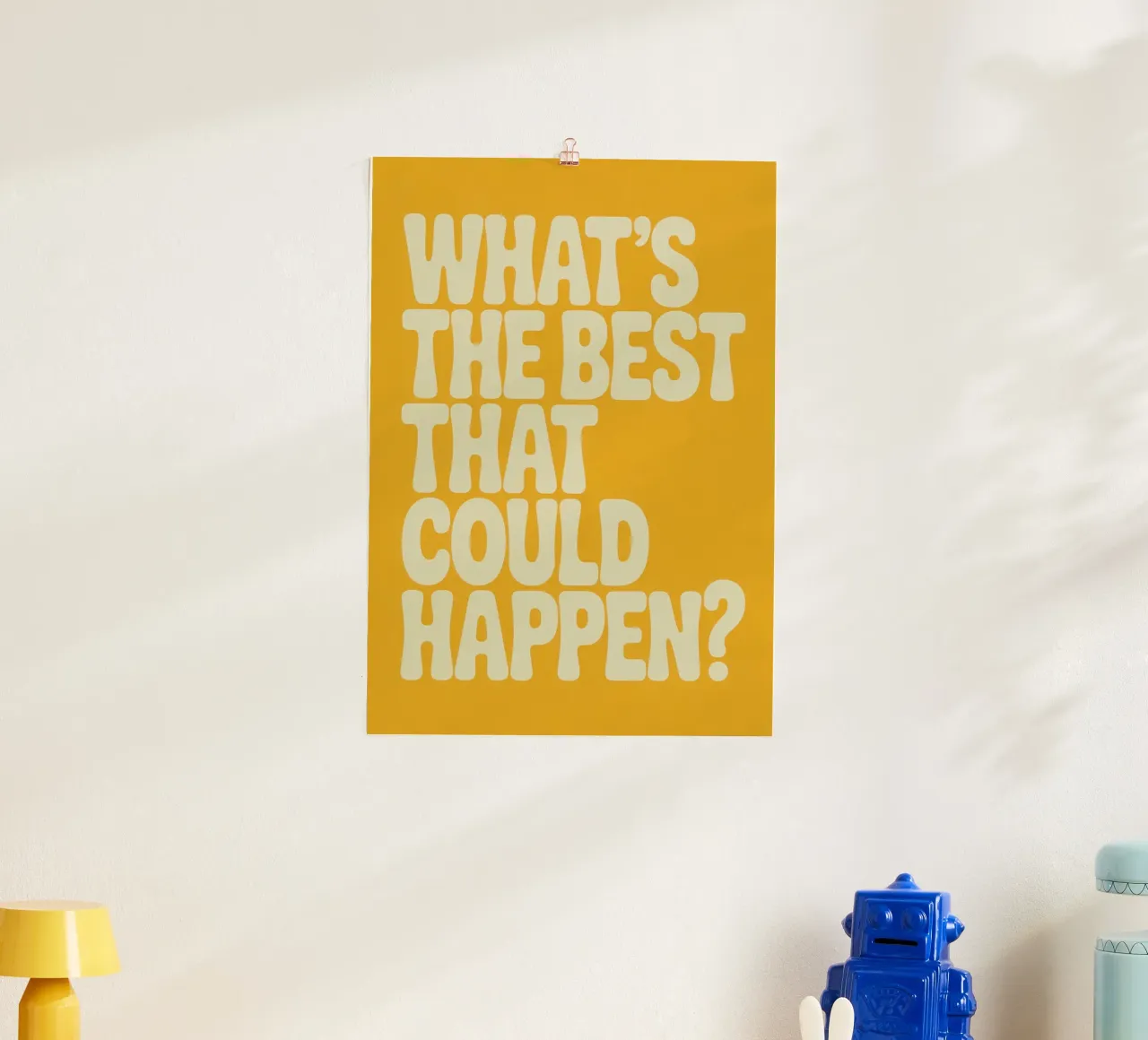 WHAT'S THE BEST THAT COULD HAPPEN? poster da Words by Niki
