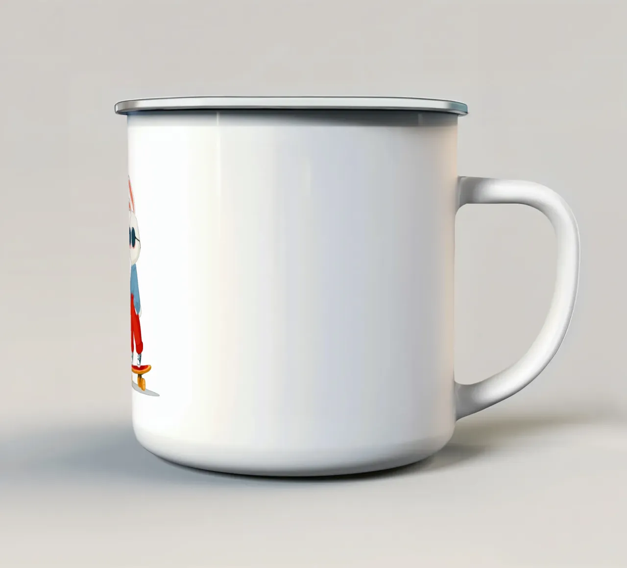 Coniglietto fresco tazza in smalto da HookASmile