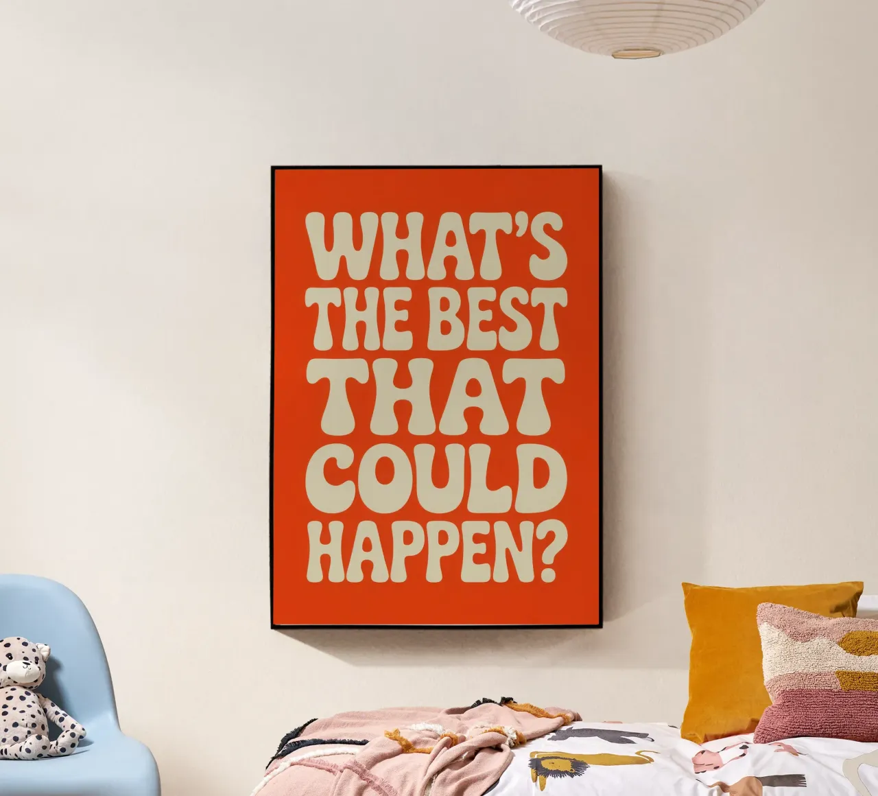 WHAT'S THE BEST THAT COULD HAPPEN? plexiglass da Words by Niki