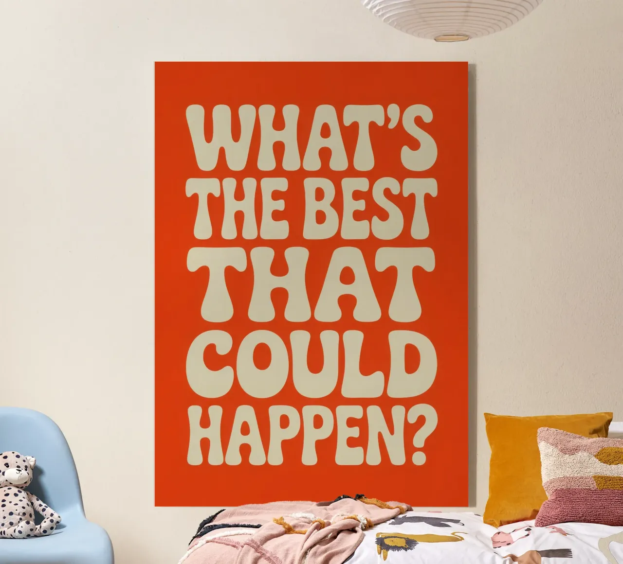 WHAT'S THE BEST THAT COULD HAPPEN? plexiglass da Words by Niki