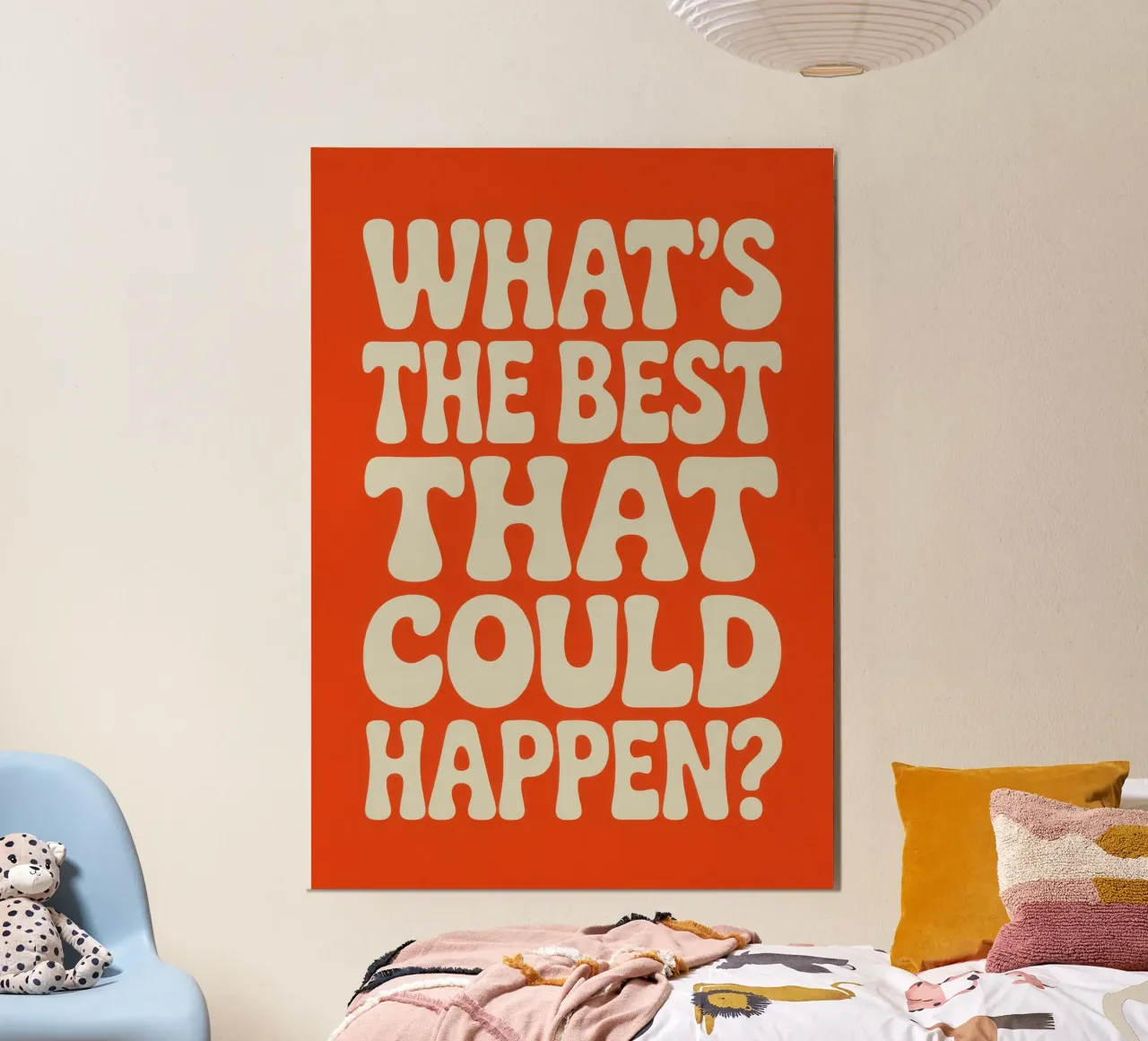 WHAT'S THE BEST THAT COULD HAPPEN? poster da Words by Niki