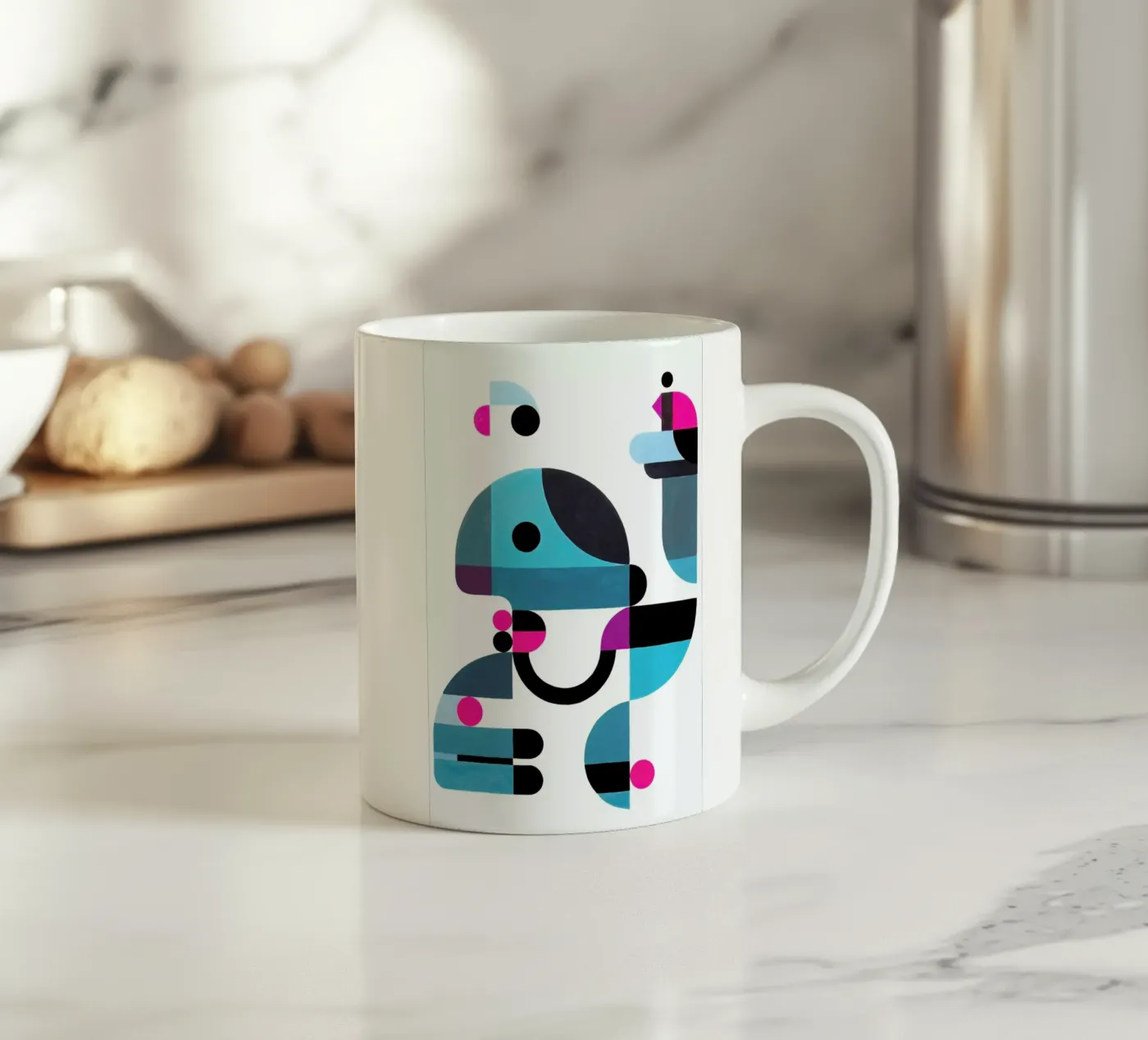 Birdkeeper ceramic mug by Antony Squizzato