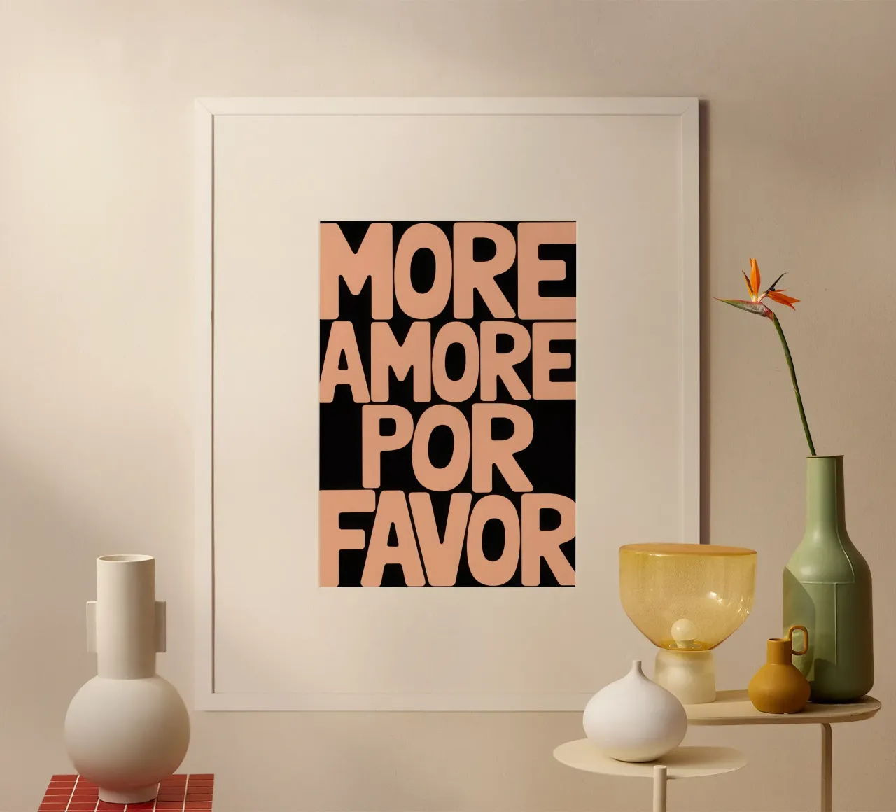 MORE AMORE POR FAVOR carta hahnemühle da Words by Niki