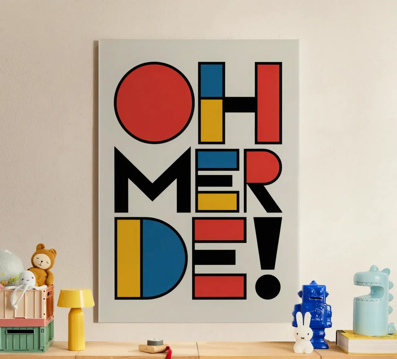 OH MERDE plexiglass da Words by Niki