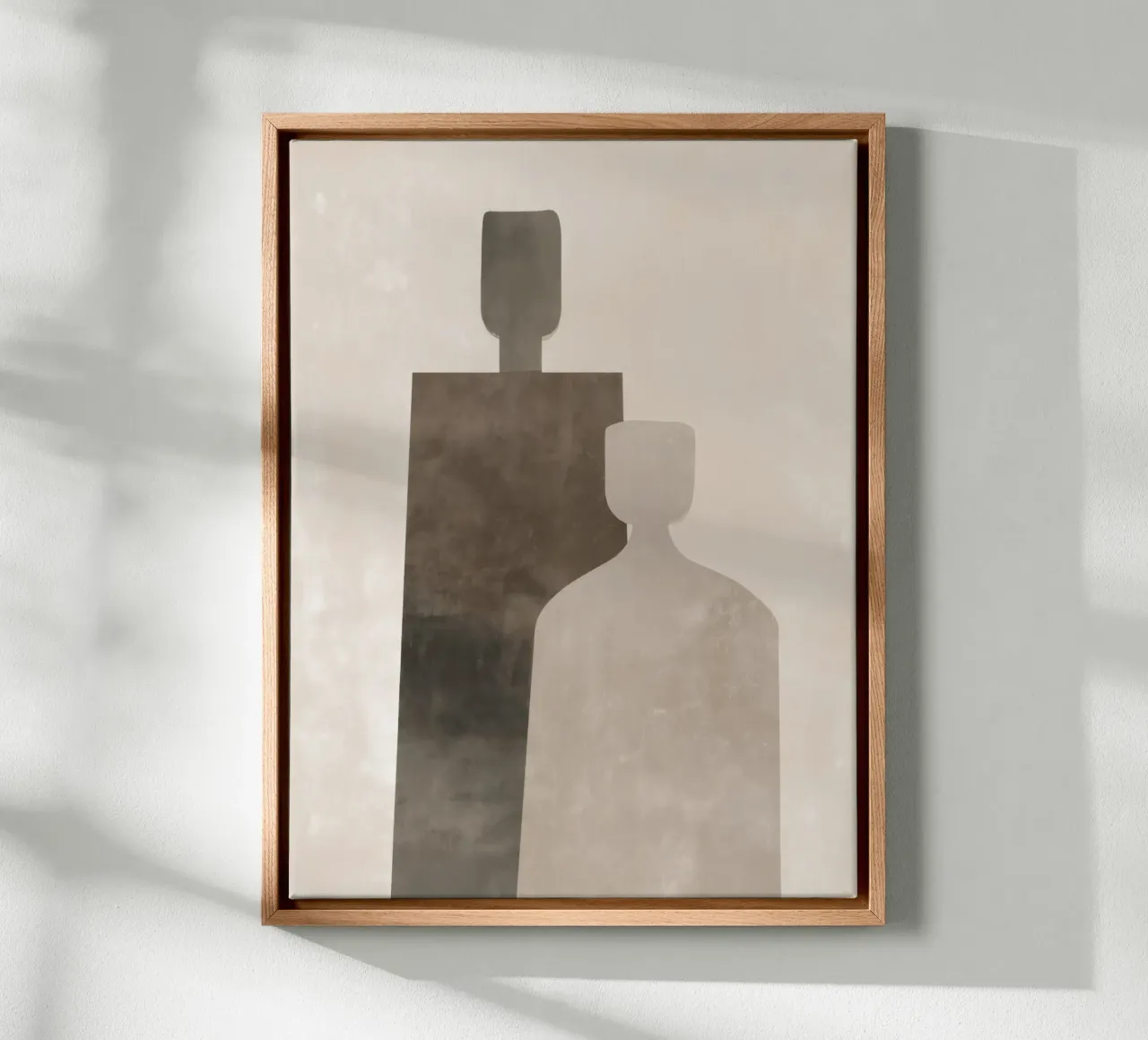 Together – Minimal Abstract Figures Print canvas by Aralyn