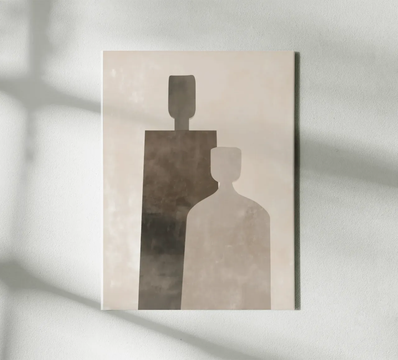 Together – Minimal Abstract Figures Print canvas by Aralyn