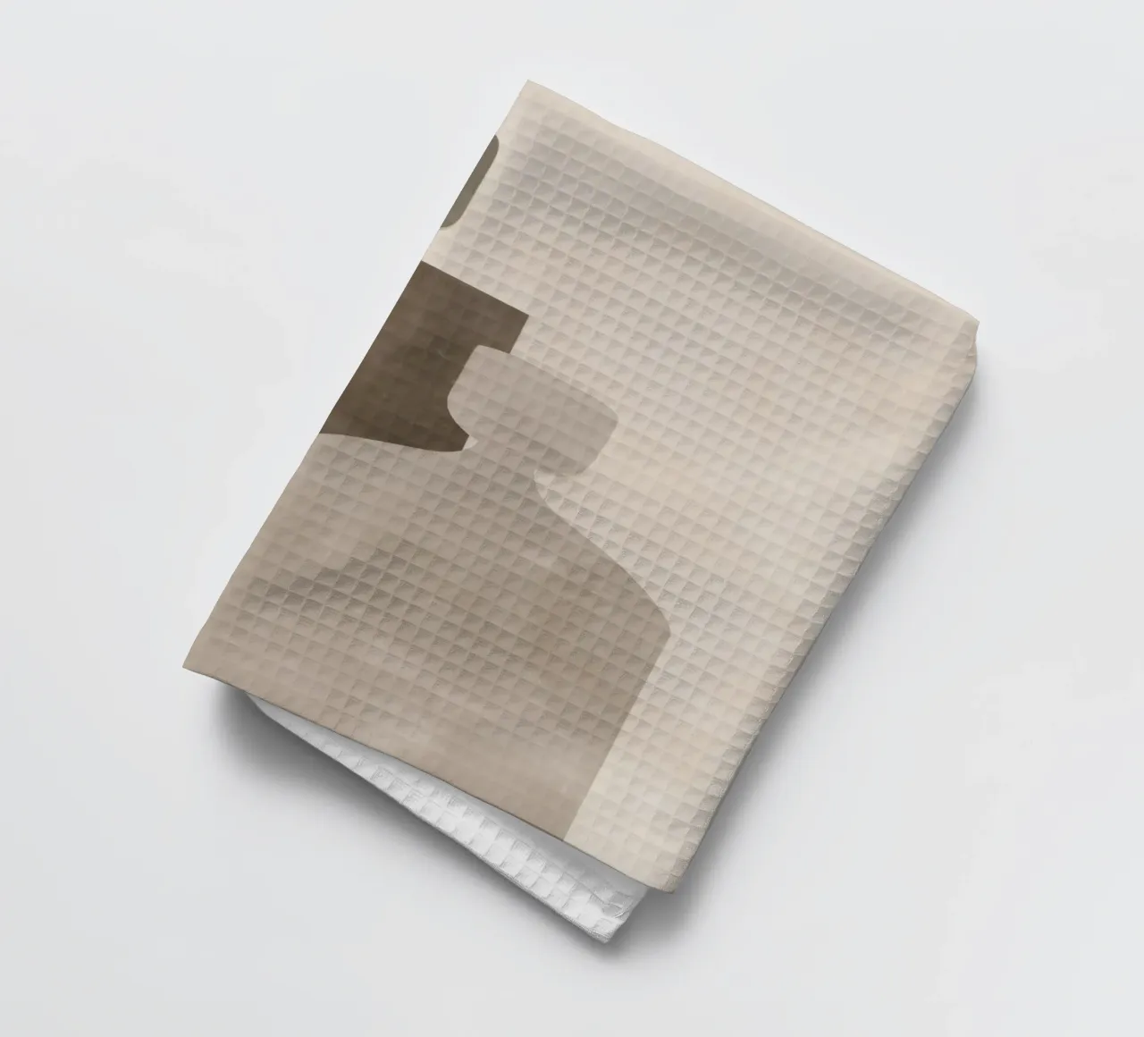 Together - Minimal Abstract Figures Print (Ensemble - Figures abstraites minimales) torchon de Aralyn