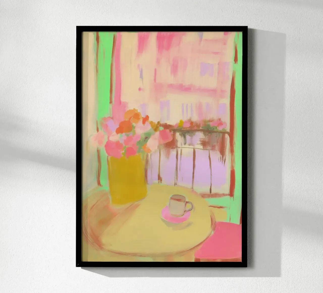 Natura morta con fiori e tazza carta hahnemühle da Bright Horizons