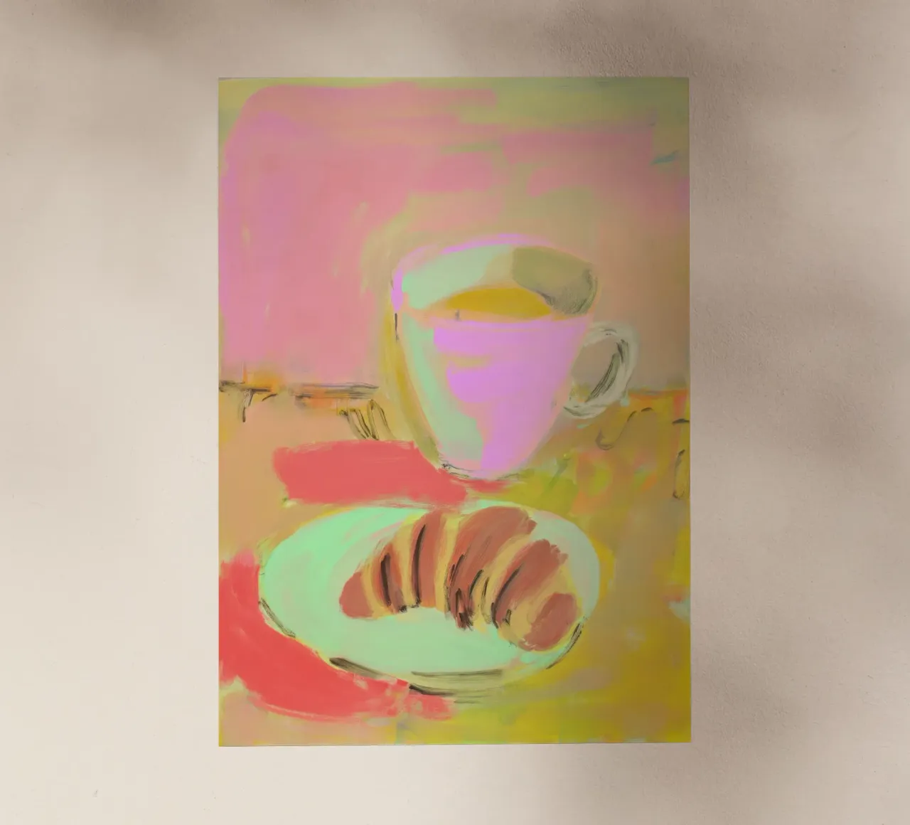 Natura morta con tazza e pasticcino pellicola backlit da Bright Horizons