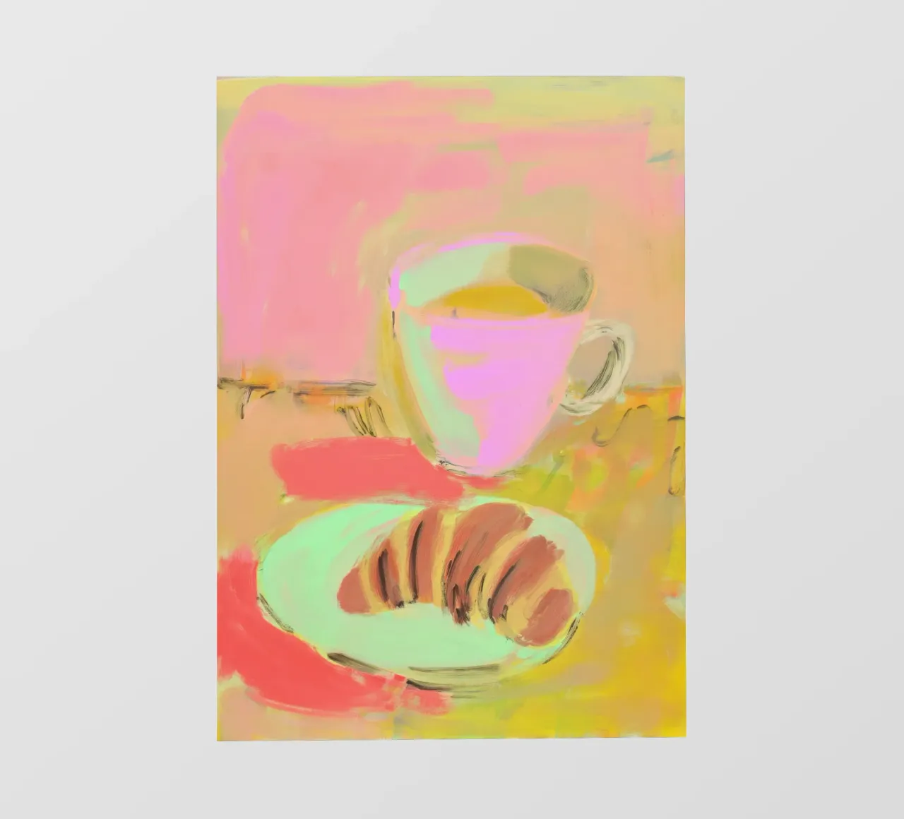 Natura morta con tazza e pasticcino pellicola backlit da Bright Horizons