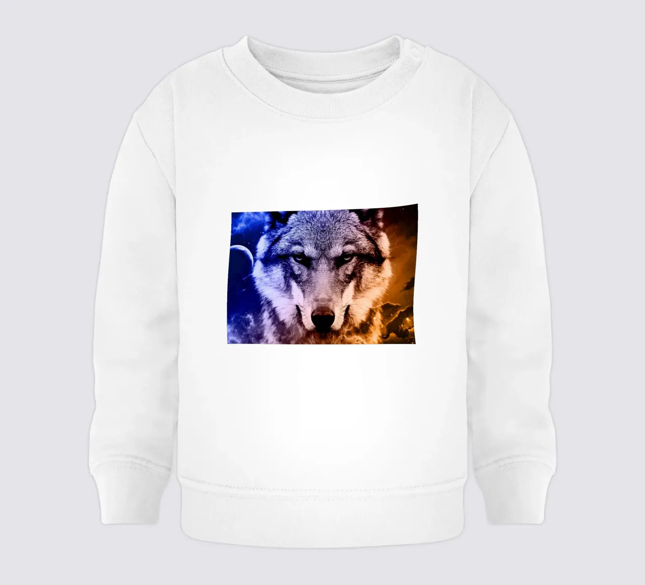 Wolf Galaxy felpa neonato da Mateo