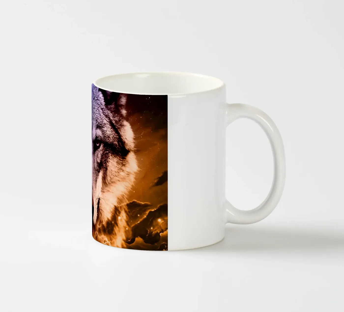 Wolf Galaxy tazza in ceramica da Mateo