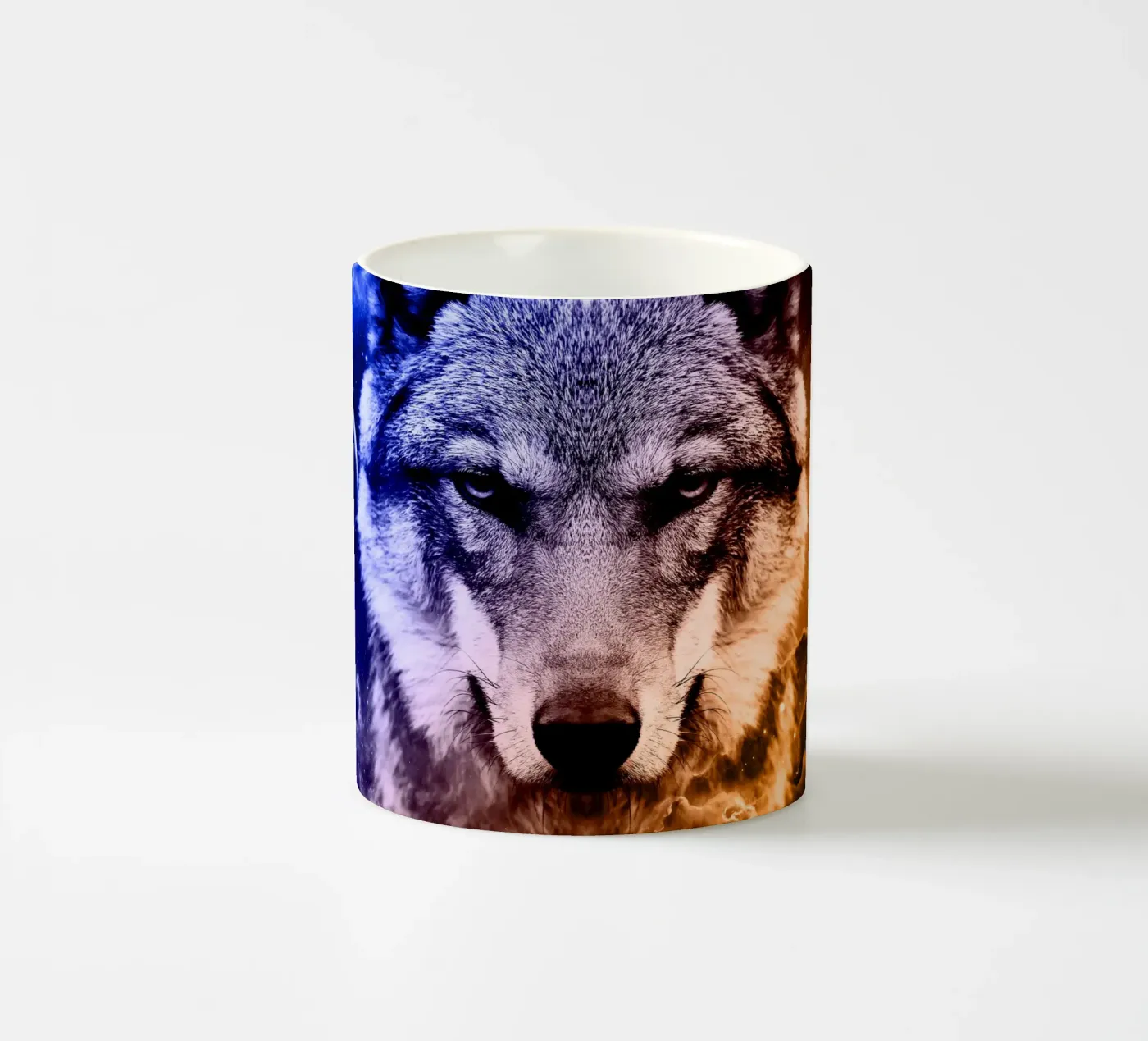 Wolf Galaxy tazza in ceramica da Mateo