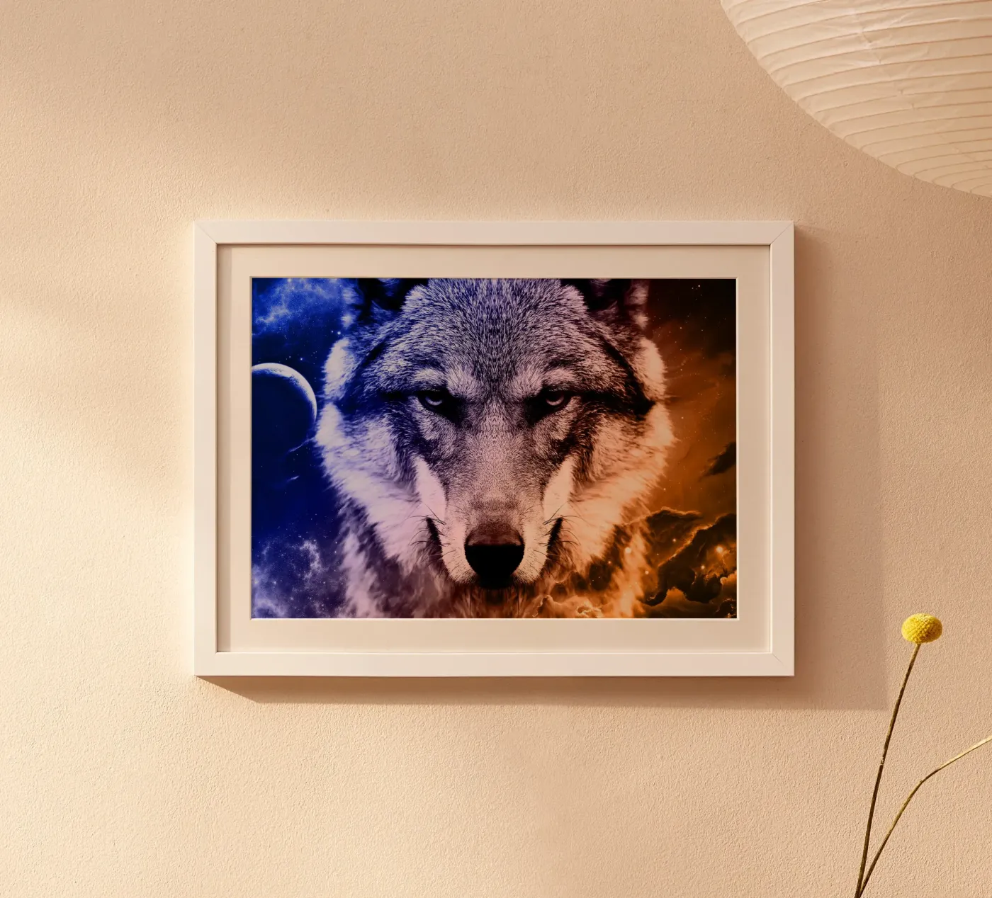 Wolf Galaxy poster van Mateo