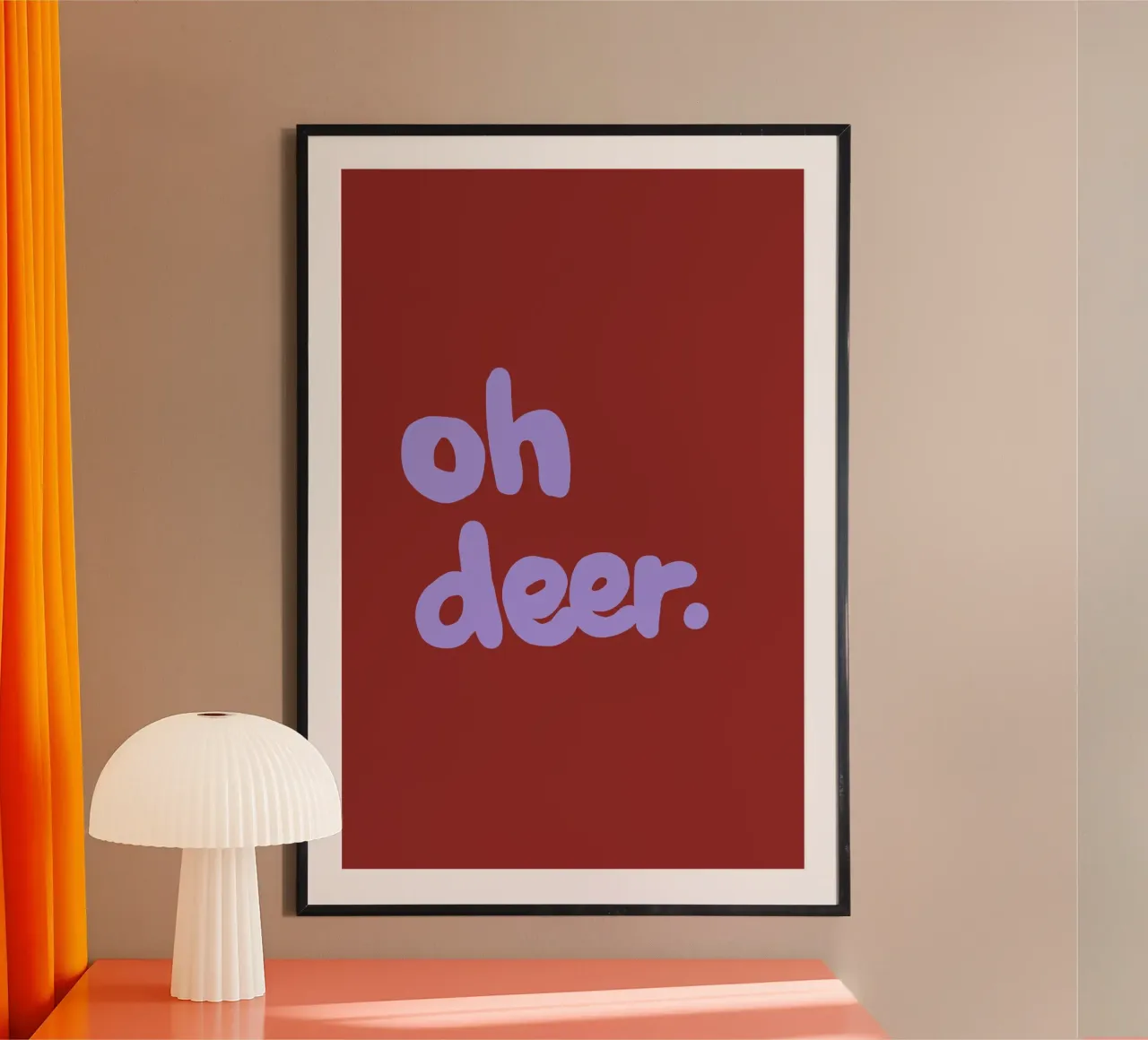 Oh Deer poster da Studio Memb