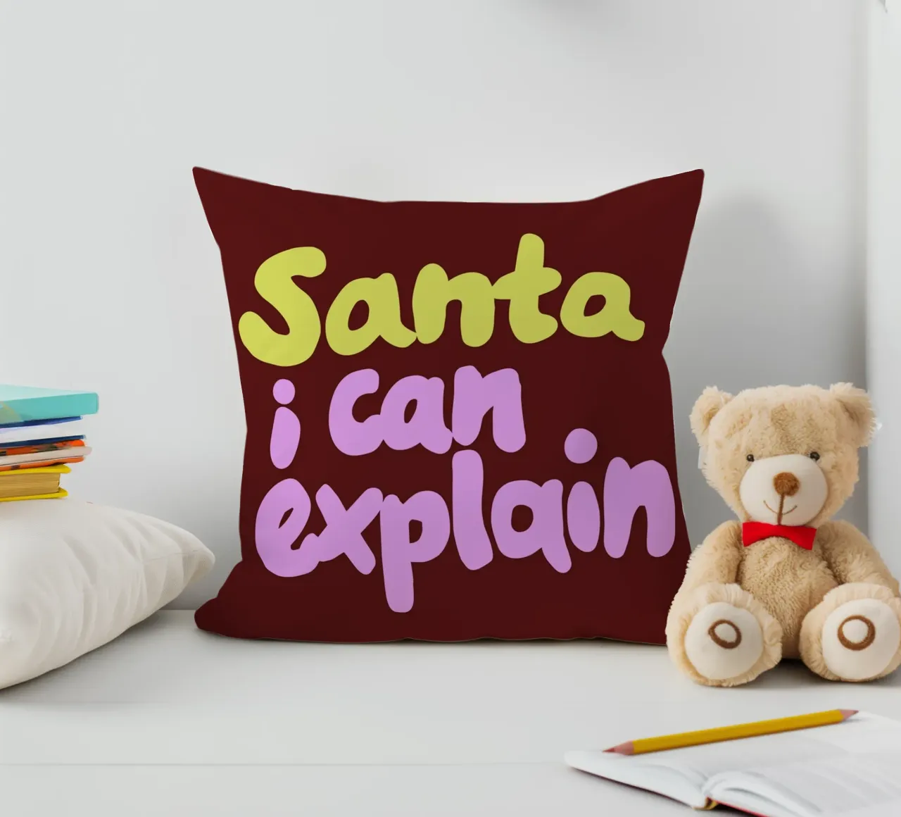 Santa I can explain cuscino da Studio Memb