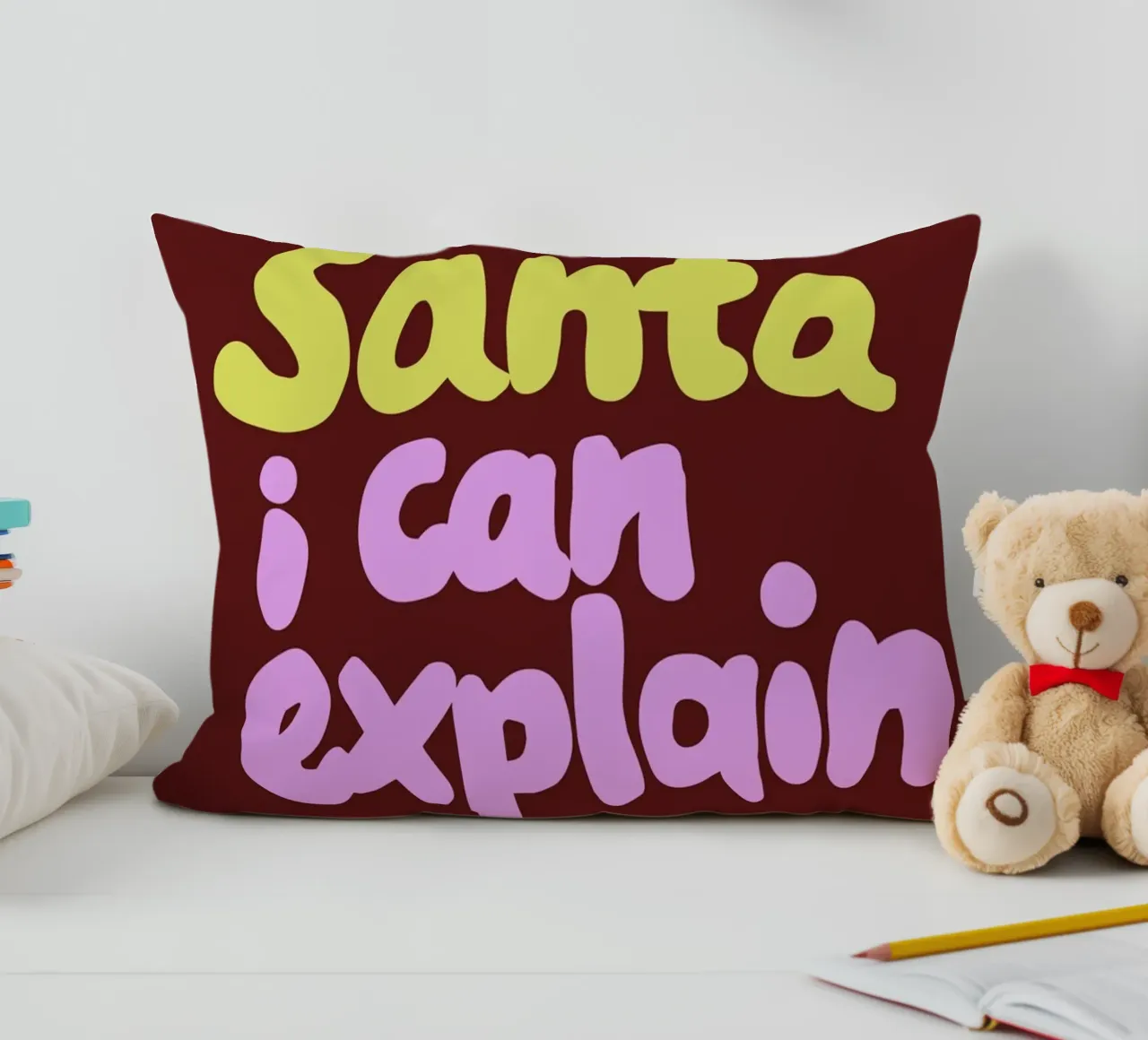 Santa I can explain cuscino da Studio Memb