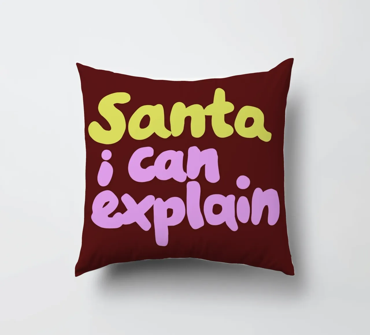 Santa I can explain cuscino da Studio Memb