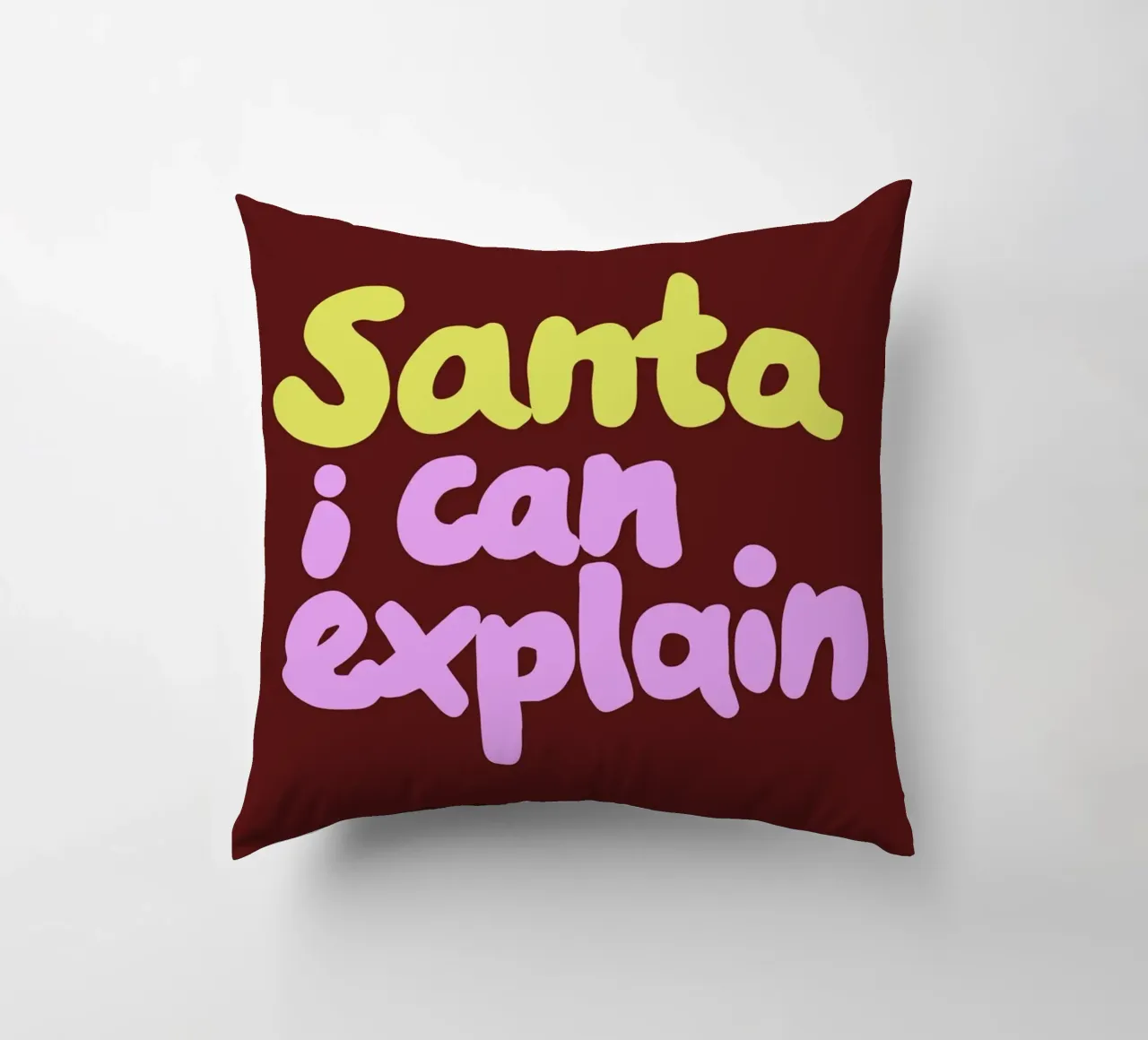 Santa I can explain cuscino da Studio Memb