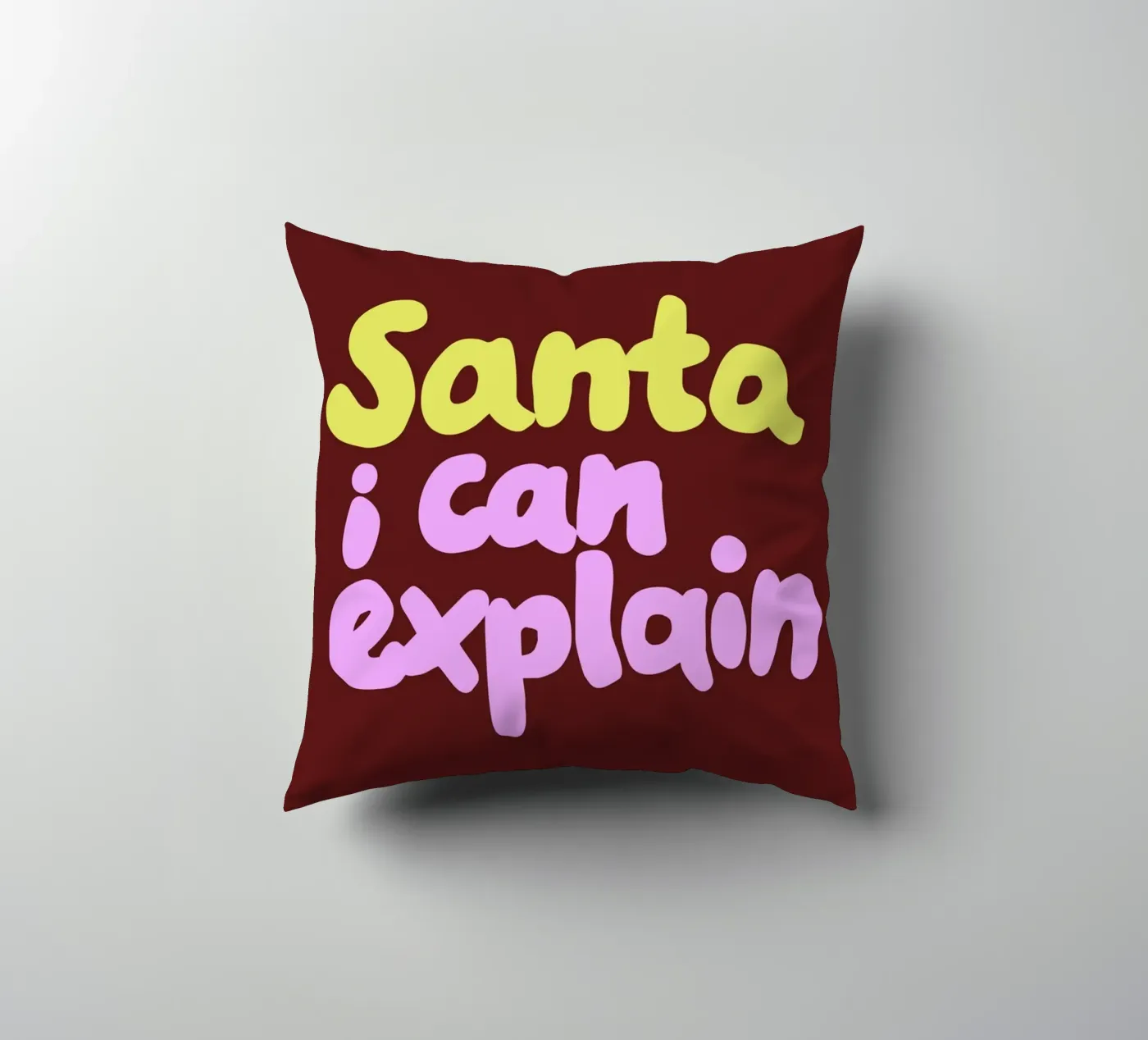 Santa I can explain cuscino da Studio Memb