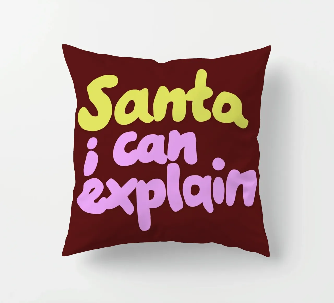 Santa I can explain cuscino da Studio Memb