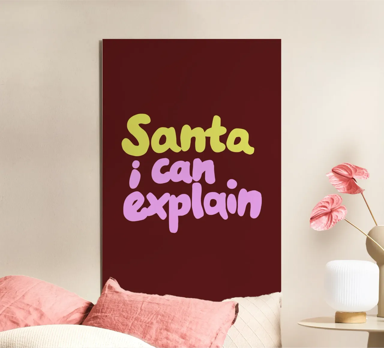 Santa I can explain alluminio dibond da Studio Memb